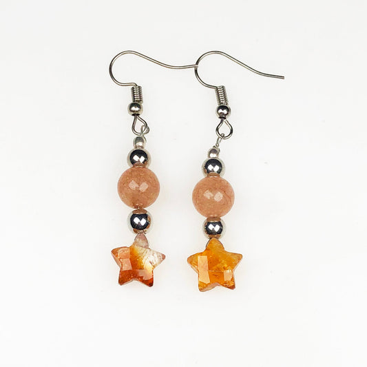 Sunstone Citrine Earrings for Women and Girls
