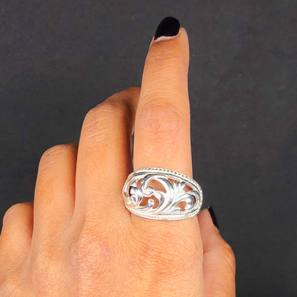 Tibet Sliver Ring for women and Girls stylish skin friendly nickle free,Elegant Design