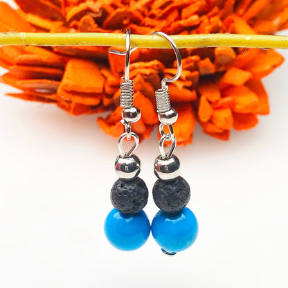 Lava and Howlite Earrings for Women and Girls