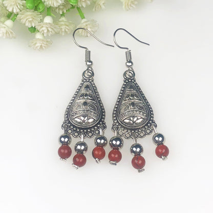 Red Jasper Earrings for Women and Girls