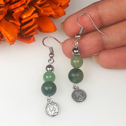 Pyrite Jasper Earrings for Women and Girls