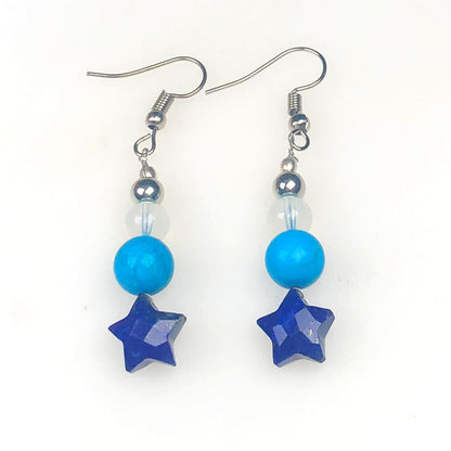Lapis Lazuli Opalite Howlite Earrings for Women and Girls