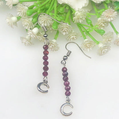 Red GarnetEarrings for Women and Girls