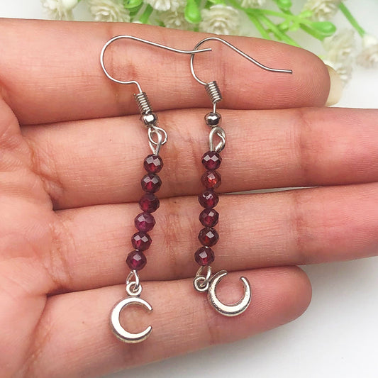 Red GarnetEarrings for Women and Girls