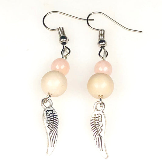 Pink Opal Earrings for Women and Girls
