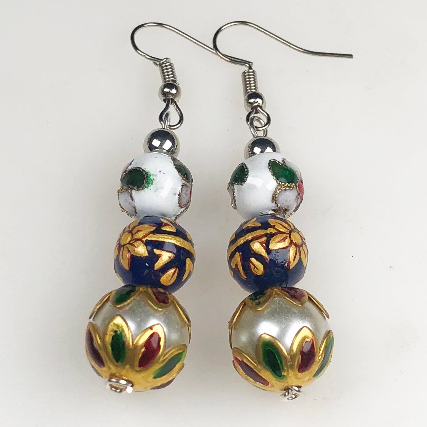 Natural Gemstone Tensa Beads Earrings for Women and Girls