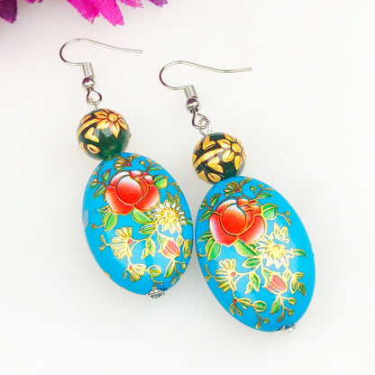Natural Gemstone Amethyst Earrings for Women and Girls
