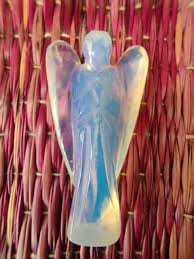Beautiful White and Blue Flash Opalite Angels for Everyone