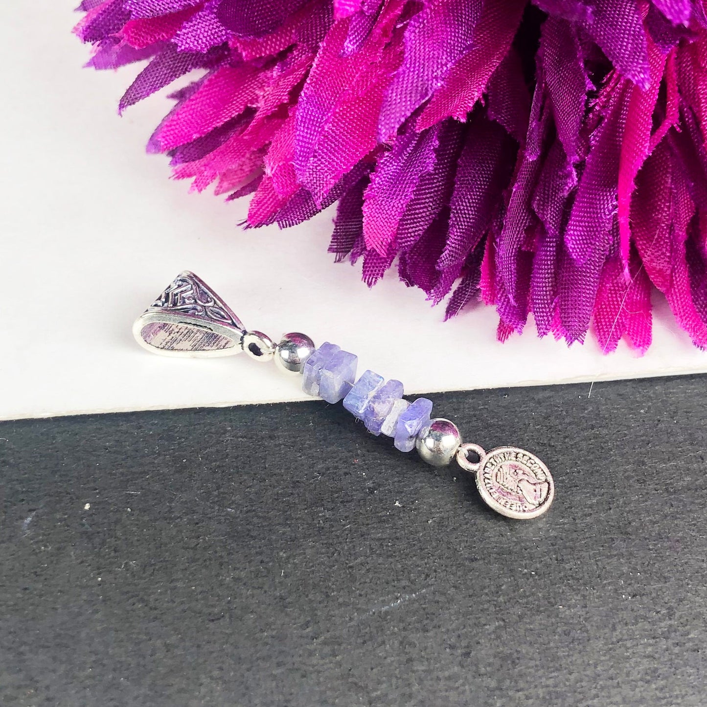 Blue Iolite Pendant Healing for Women and Girls Pendant