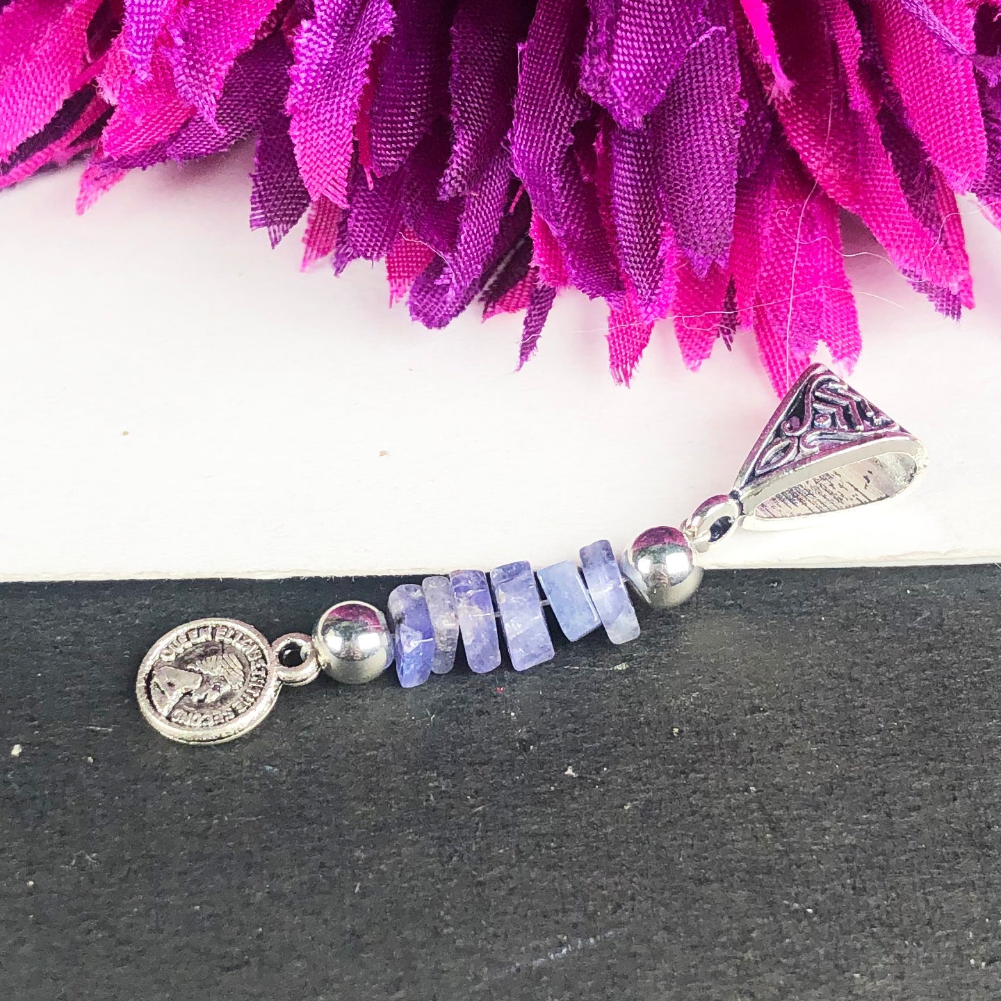 Blue Iolite Pendant Healing for Women and Girls Pendant