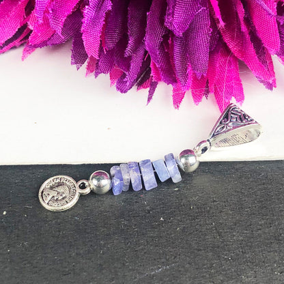 Blue Iolite Pendant Healing for Women and Girls Pendant