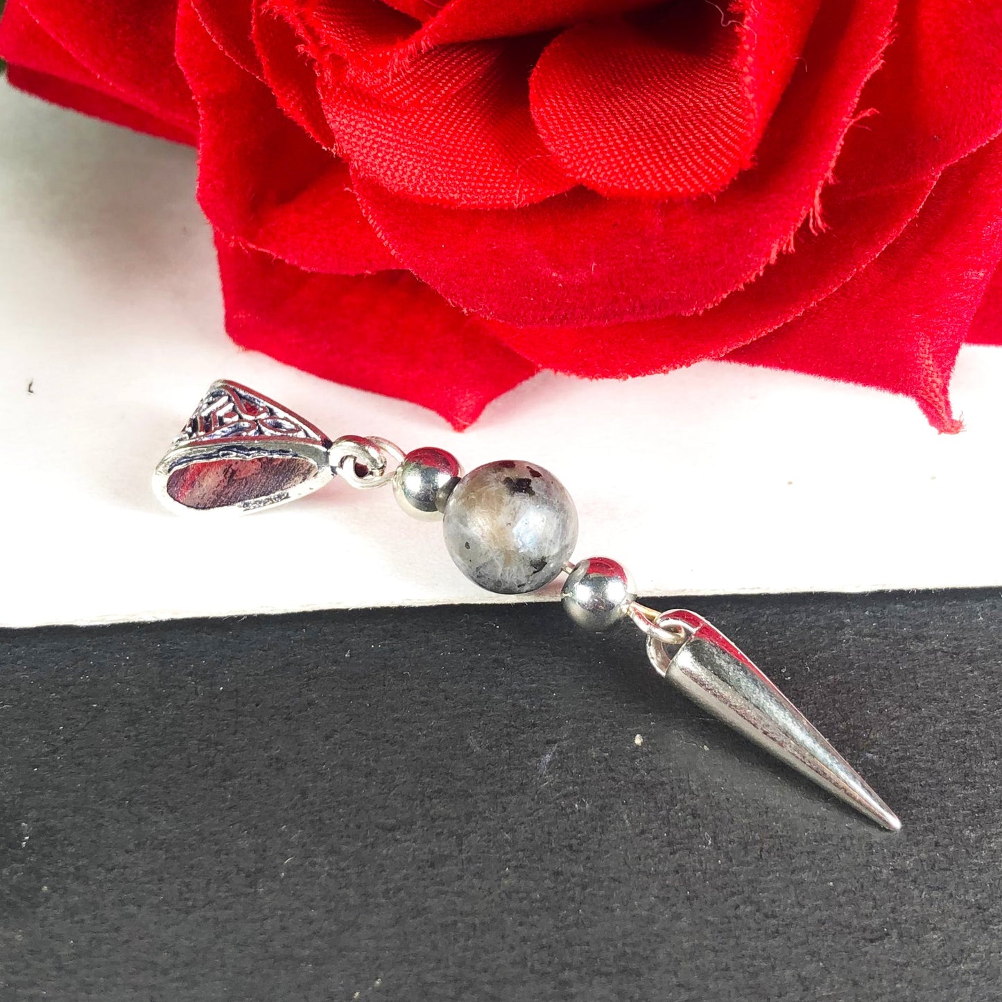 Black Moonstone Pendant Healing for Women and Girls Pendant
