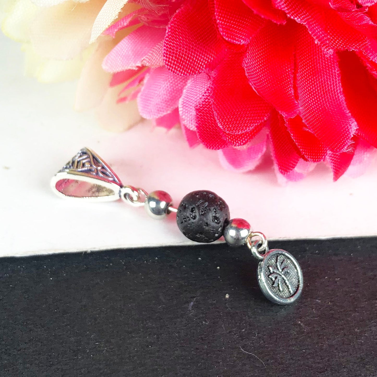 Black lava Pendant Healing for Women and Girls Pendant