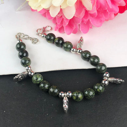 Wonderful Green Jasper Bracelet Healing  Adjustable
