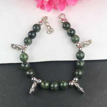 Wonderful Green Jasper Bracelet Healing  Adjustable