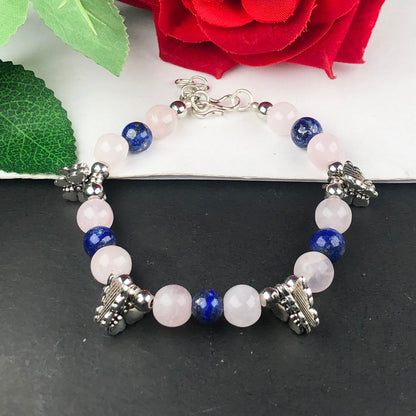 Elegant Lapis lazuli and Bracelet Healing  Adjustable