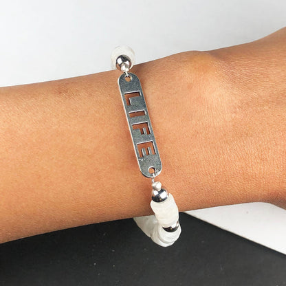 Modern White Moonstone Bracelet Healing  Adjustable
