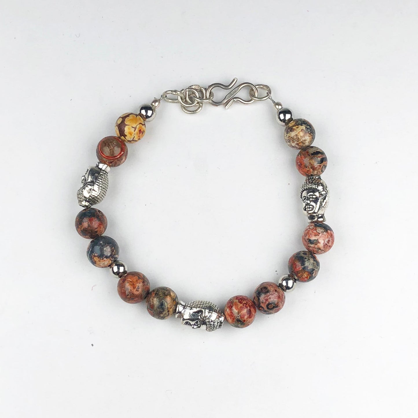 Fashionable Brown Jasper Bracelet Healing  Adjustable
