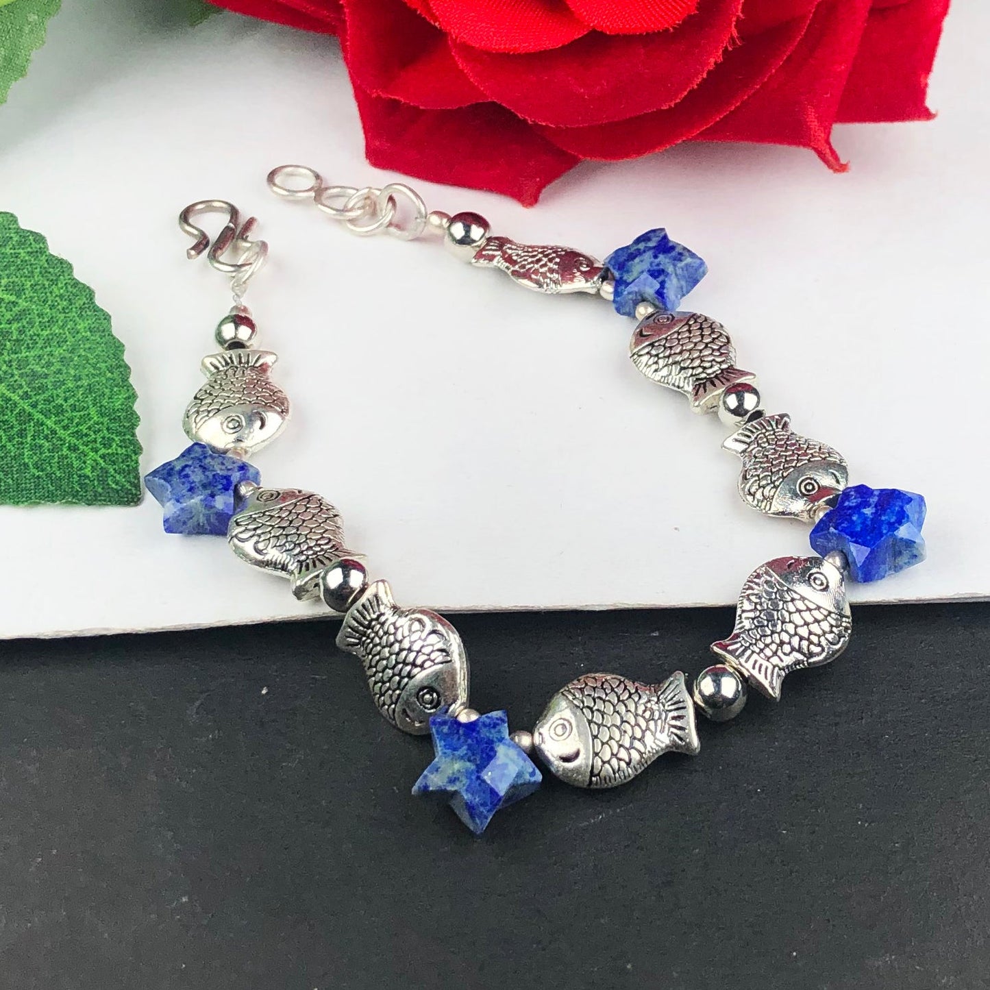 Amazing Blue Lapiz Lazuli Bracelet Healing  Adjustable