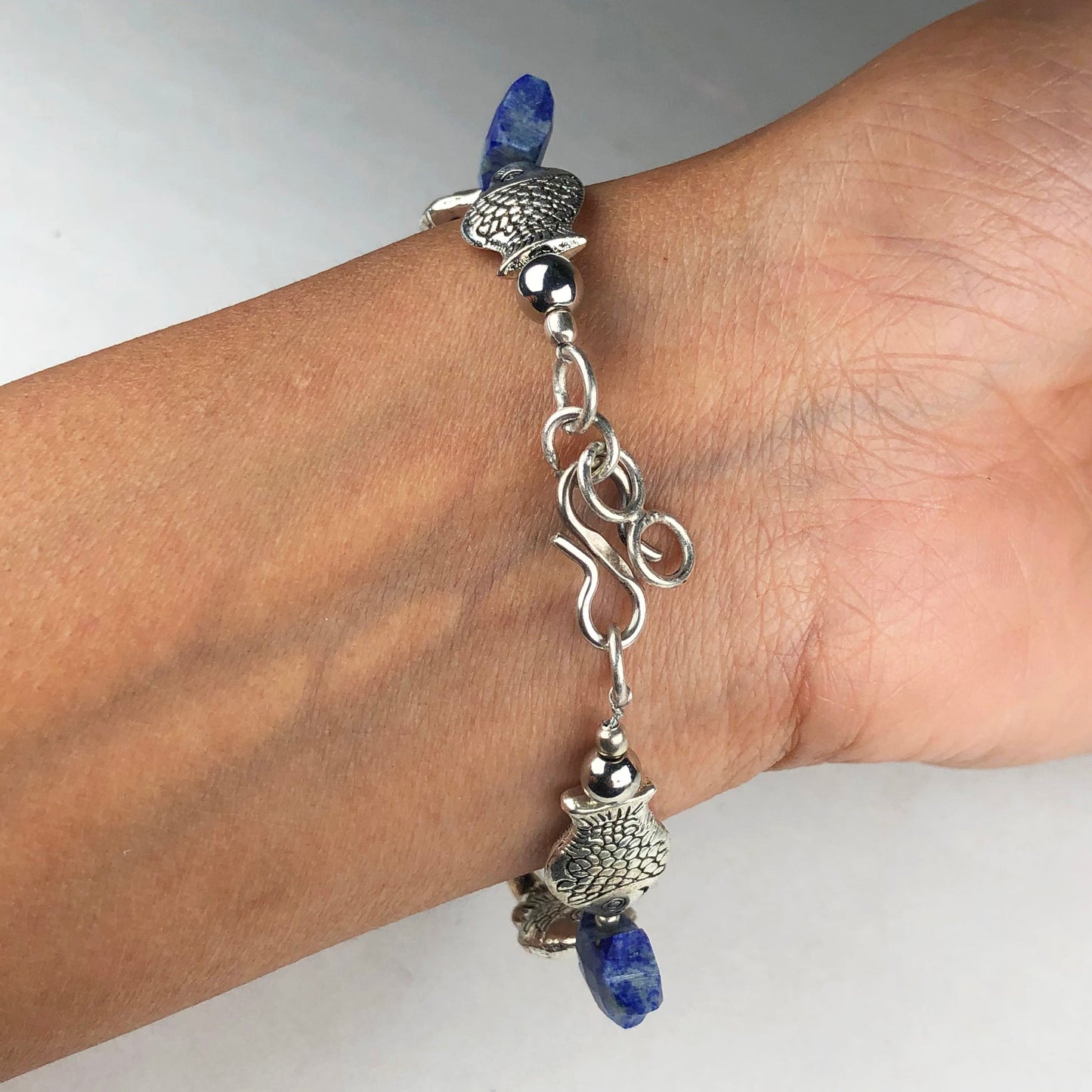 Amazing Blue Lapiz Lazuli Bracelet Healing  Adjustable