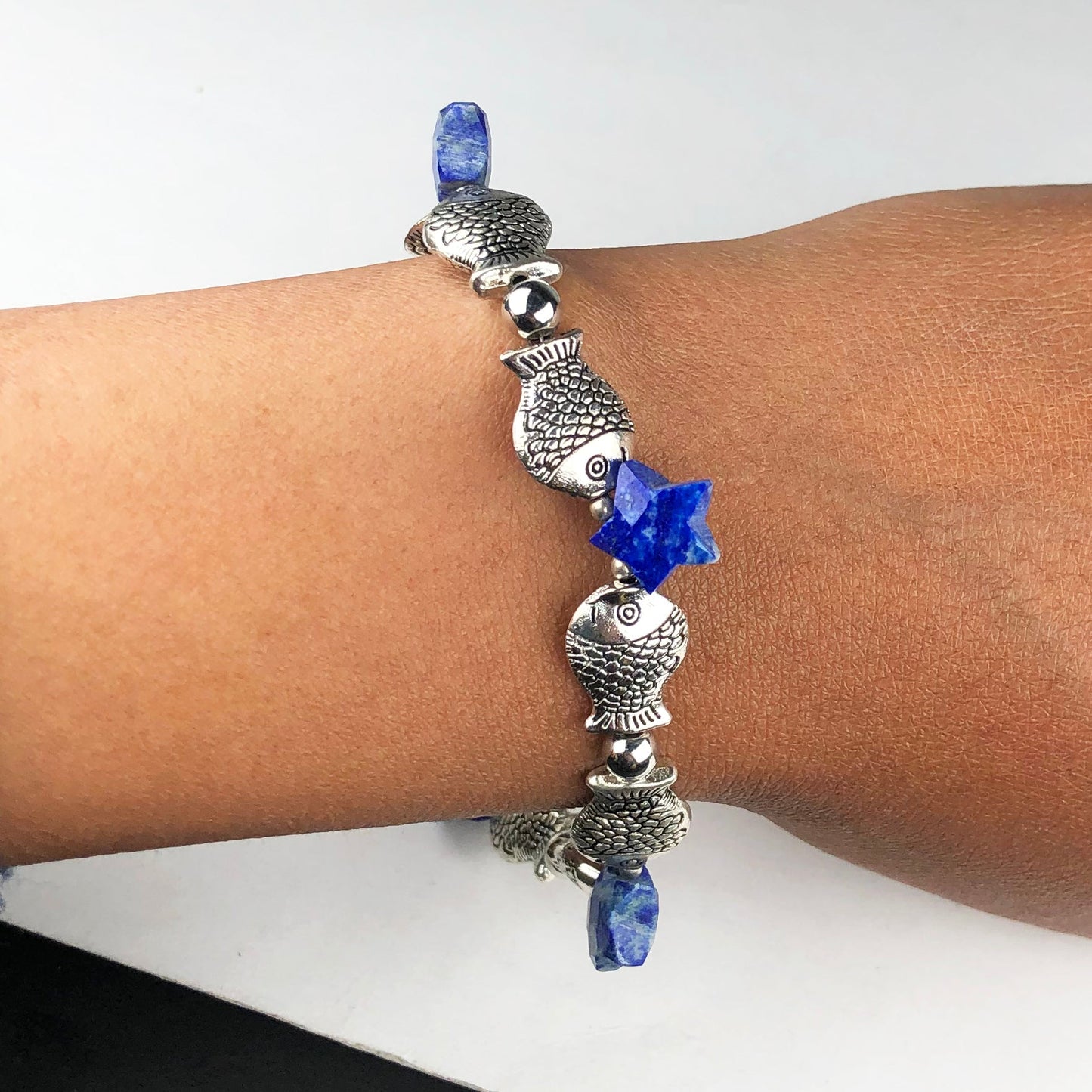 Amazing Blue Lapiz Lazuli Bracelet Healing  Adjustable