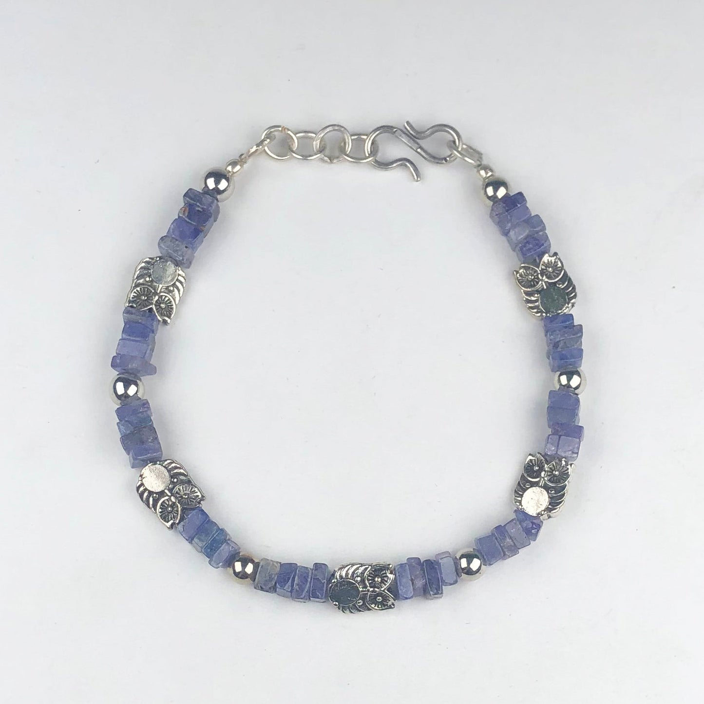 Top Quality Blue Iolite Healing Bracelet  Adjustable