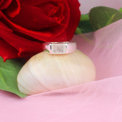 Fantastic White Moonstone Ring for Women and Girls