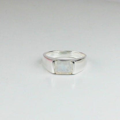 Fantastic White Moonstone Ring for Women and Girls