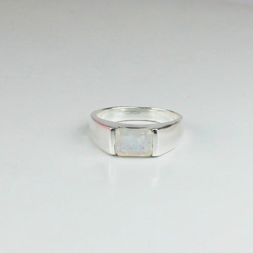Fantastic White Moonstone Ring for Women and Girls