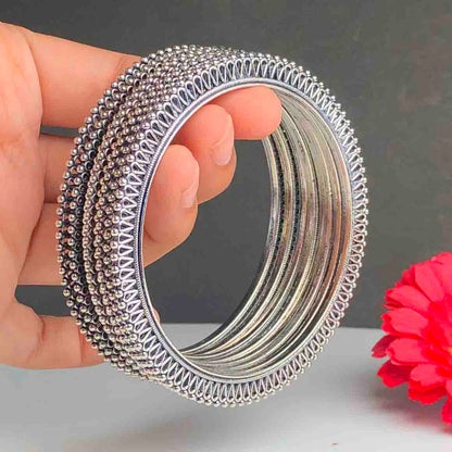 Gorgeous Tibet Silver Bangles Set