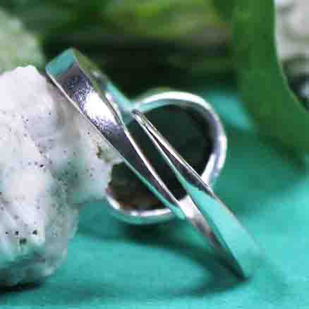 Superb Brown Smoky Quartz Ring Main Metal Brass, Silver Coated