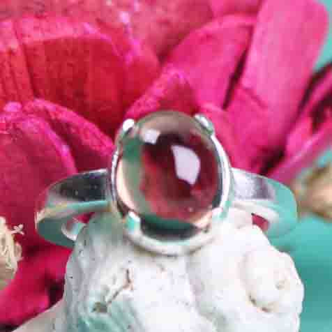 Very pretty Brown Smoky Quartz Ring Main Metal Brass, Silver Coated