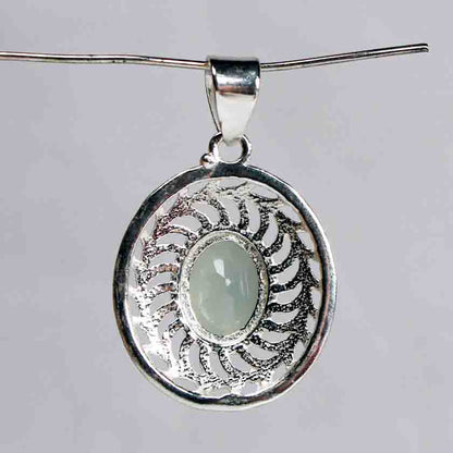 Superb Blue Chalcedony Pendant