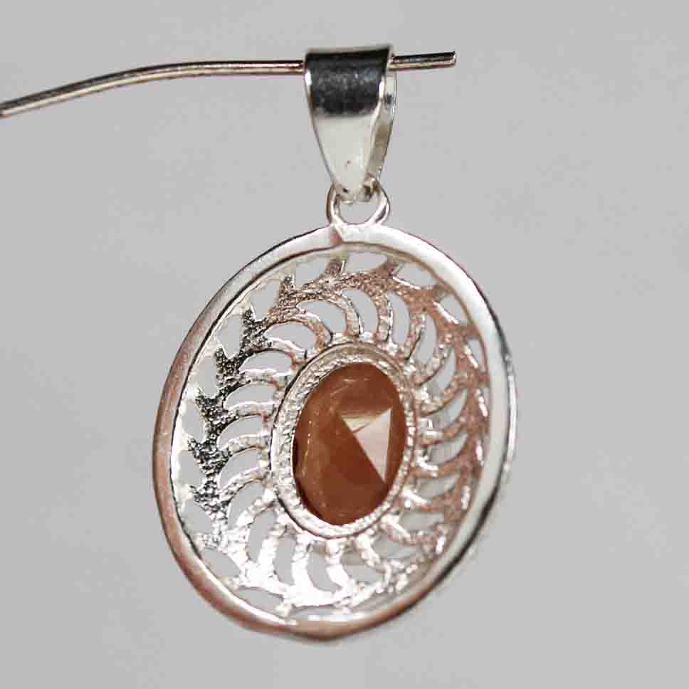 Precious Pink Chalcedony Pendant