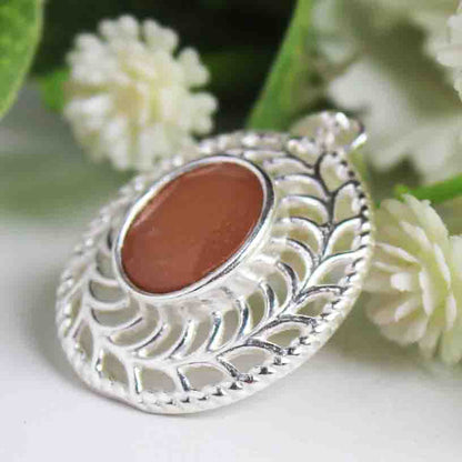 Precious Pink Chalcedony Pendant