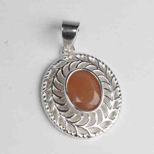 Precious Pink Chalcedony Pendant