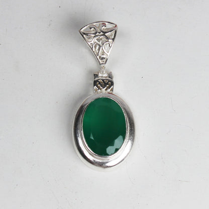 Superb Green Onyx Pendant