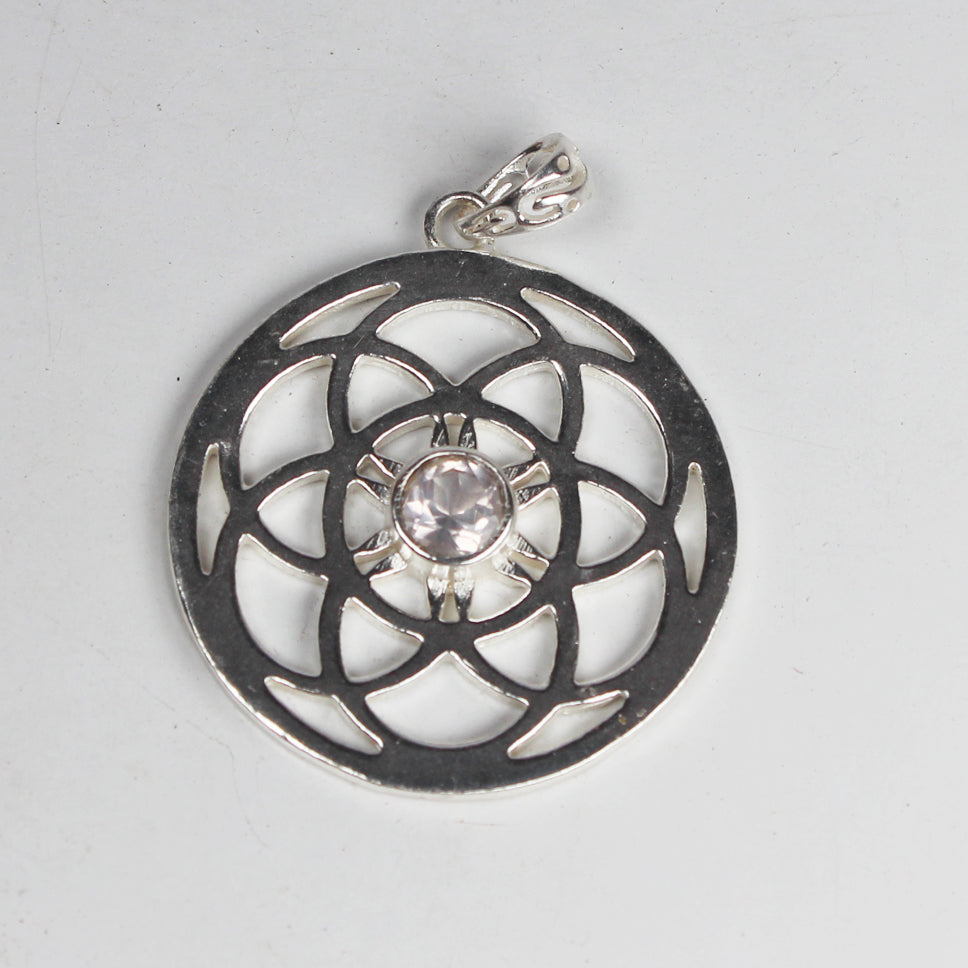 Wonderful White Clear Quartz Pendant