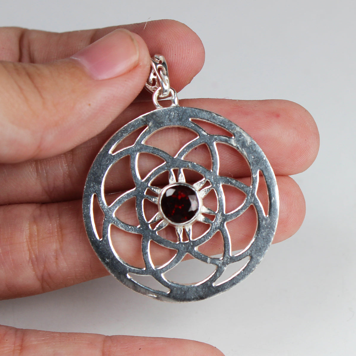 Precious Red Ruby Pendant