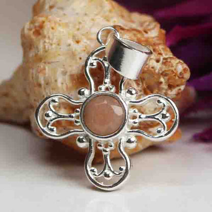 Wonderful Pink Chalcedony Pendant