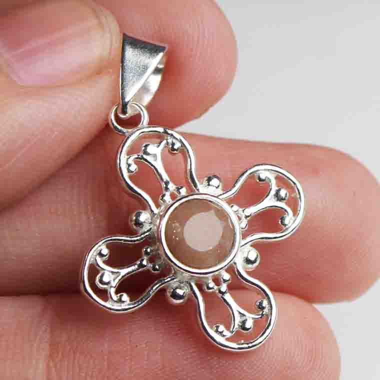 Wonderful Pink Chalcedony Pendant