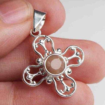 Wonderful Pink Chalcedony Pendant