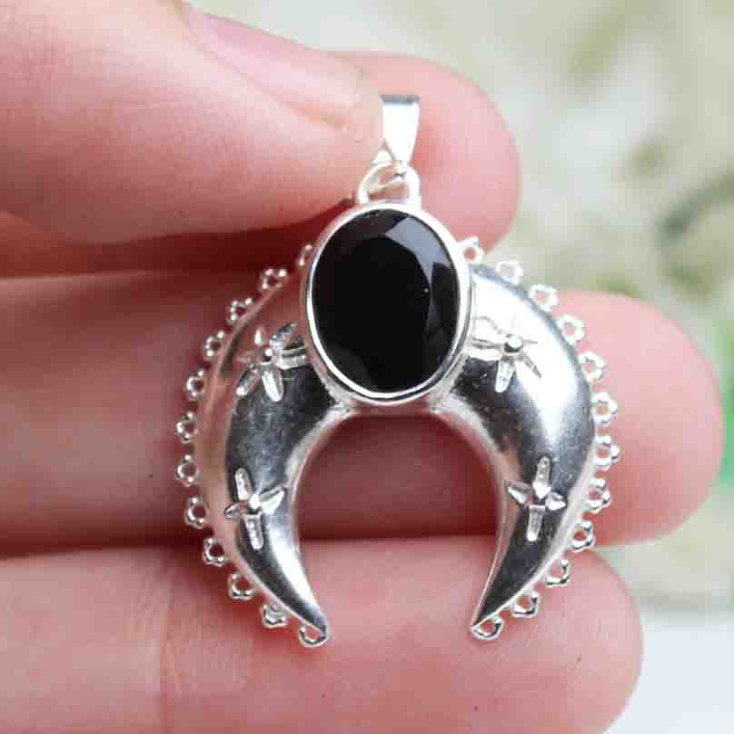 Superb Black Spinel Pendant