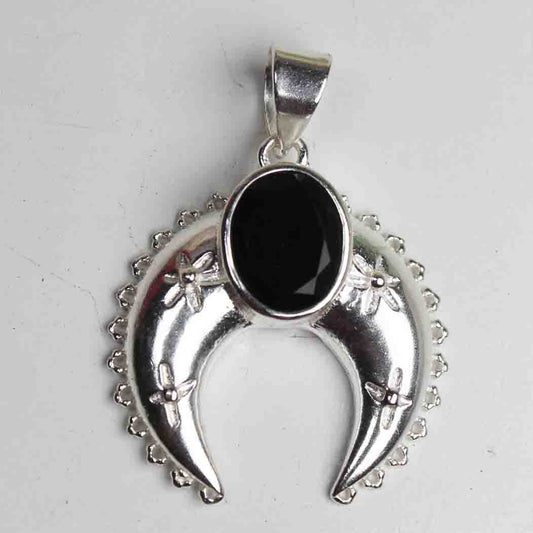 Superb Black Spinel Pendant