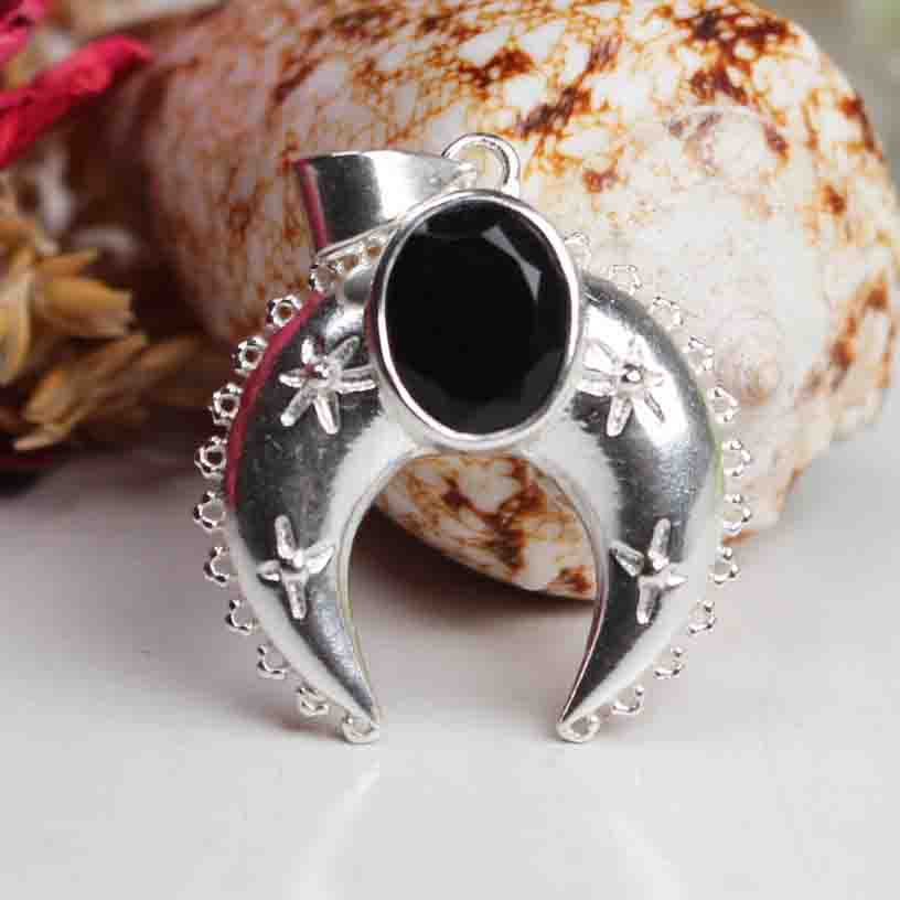 Superb Black Spinel Pendant
