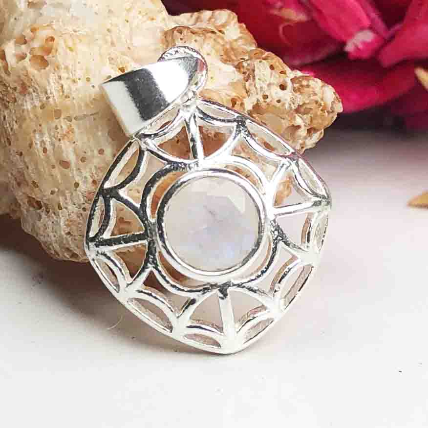 Gorgeous White Moonstone Pendant