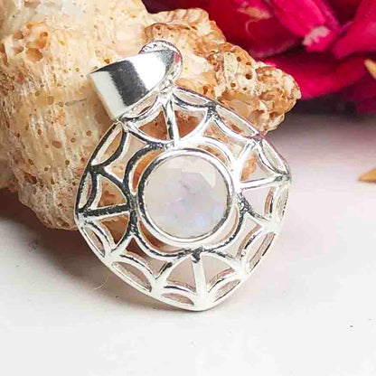 Gorgeous White Moonstone Pendant