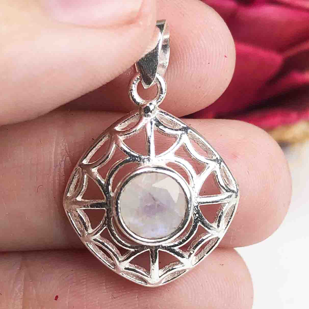 Gorgeous White Moonstone Pendant