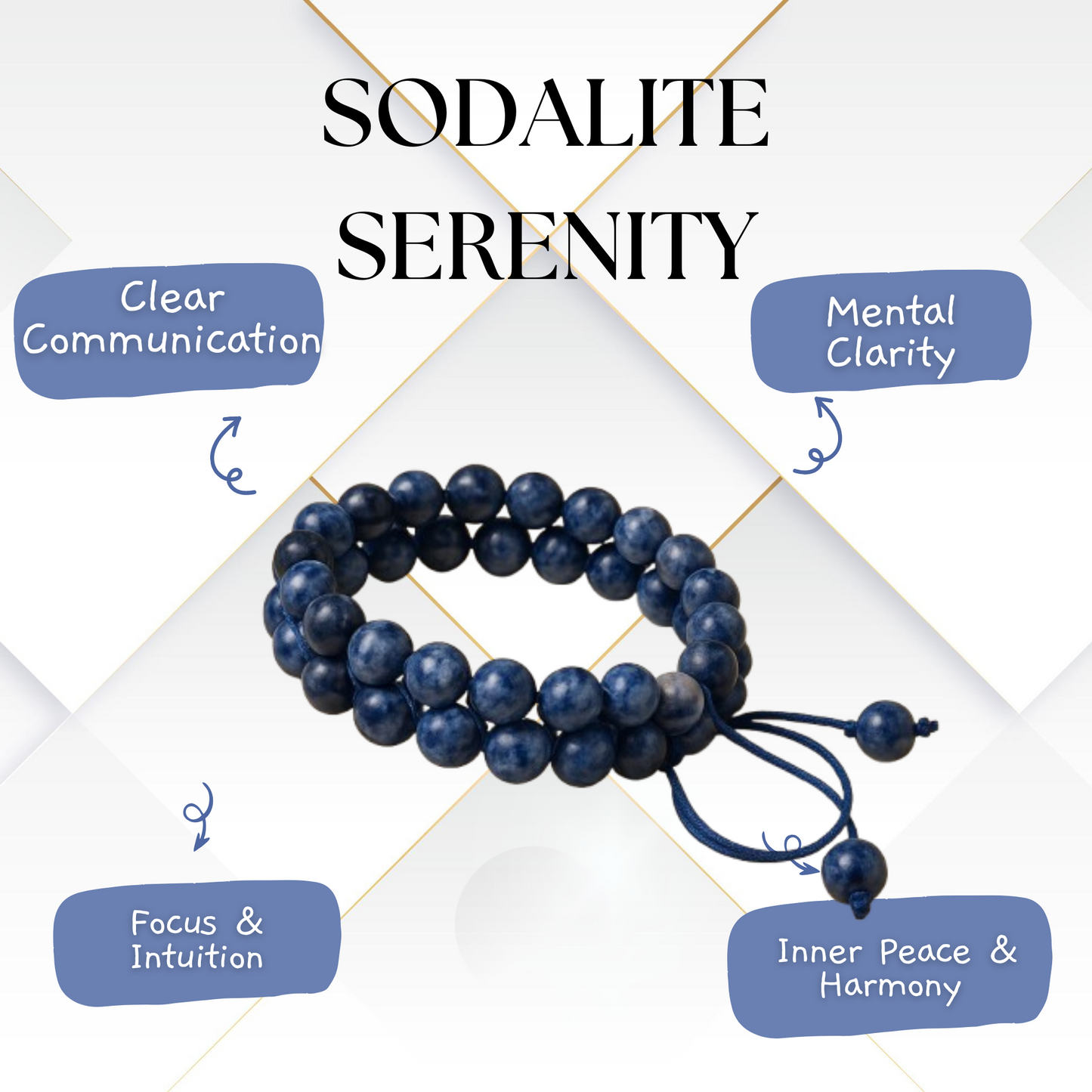 Deep Focus Sodalite Bracelet - Focus