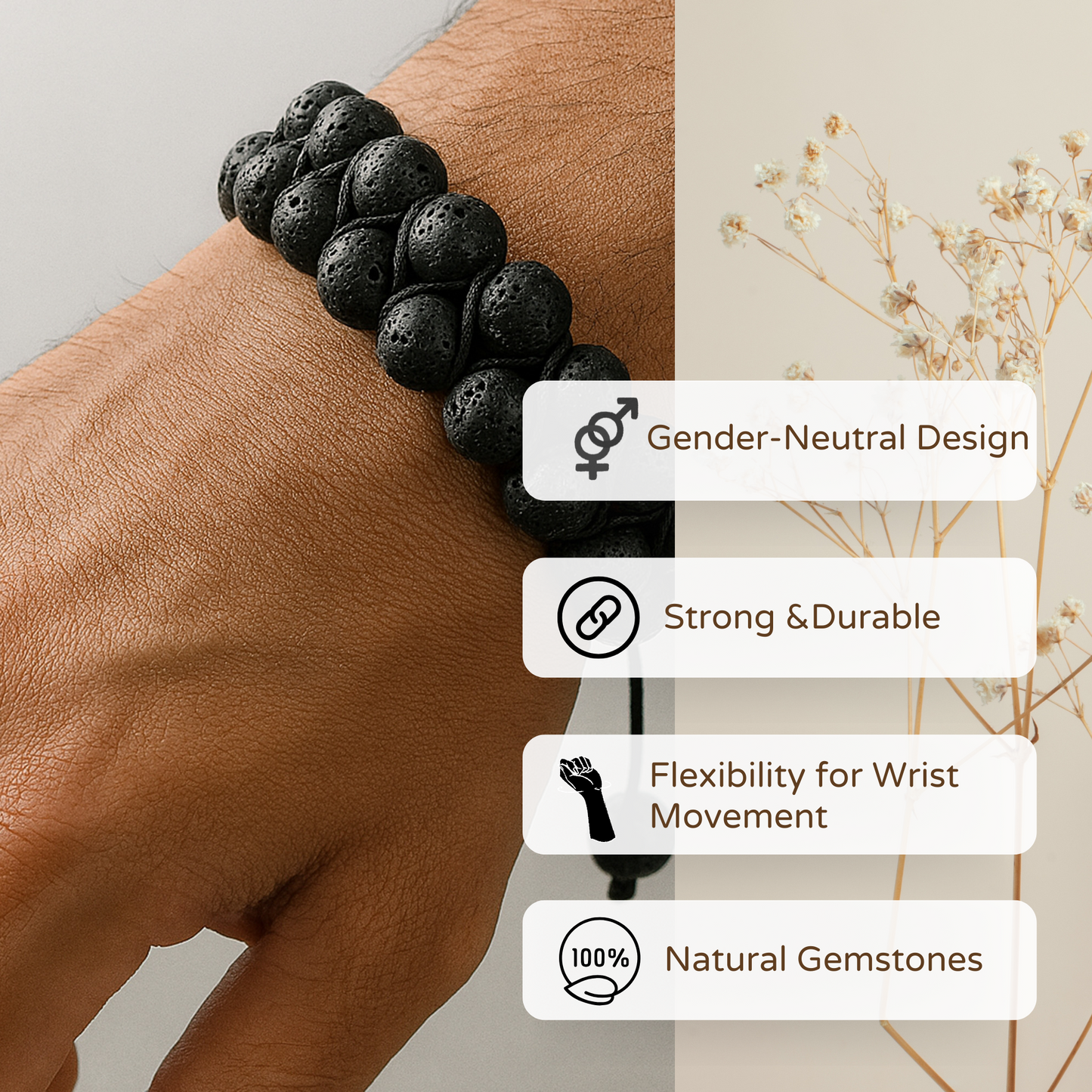 Lava Balance Bracelet - Grounding